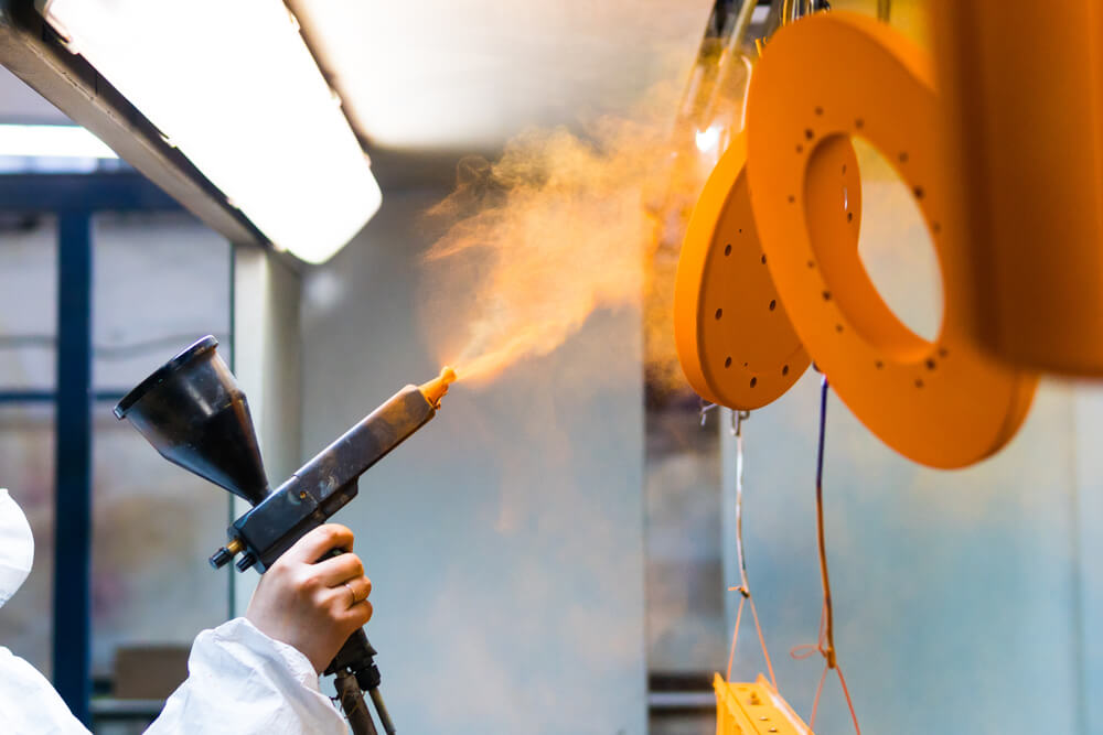 Powder coating application
